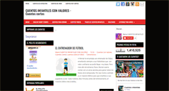 Desktop Screenshot of cuentosinfantilesconvalores.com