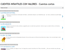 Tablet Screenshot of cuentosinfantilesconvalores.com
